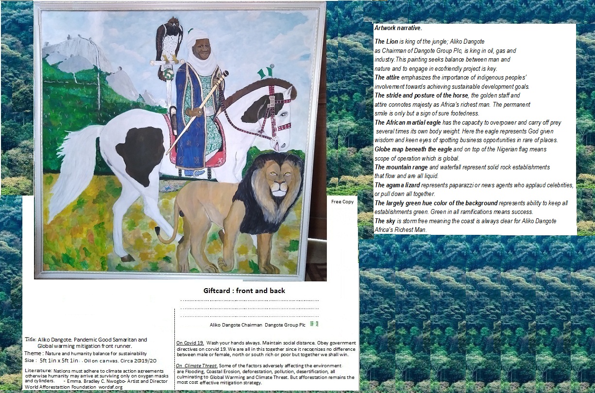 Project Aliko Dangote on Covid 19  and on Climate Threat giftcard narrative.jpg